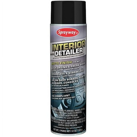 Sprayway Interior Detailer,Net 12 Oz. SW780