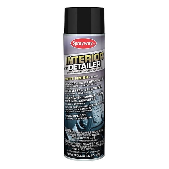 Sprayway Interior Detailer,Net 12 Oz. SW780