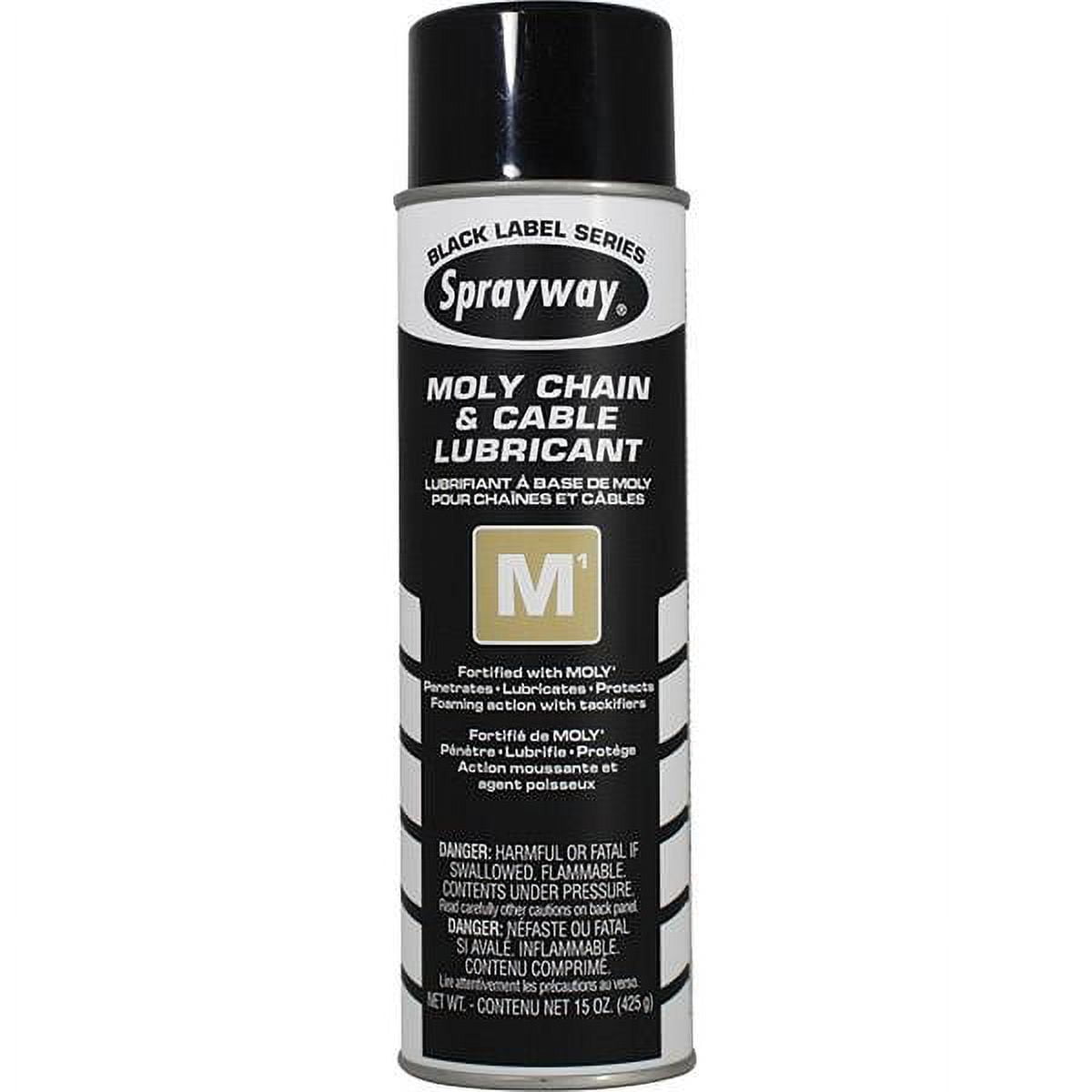Sprayway M1 Moly Chain & Cable Lubricant 12/Case (1 Case)