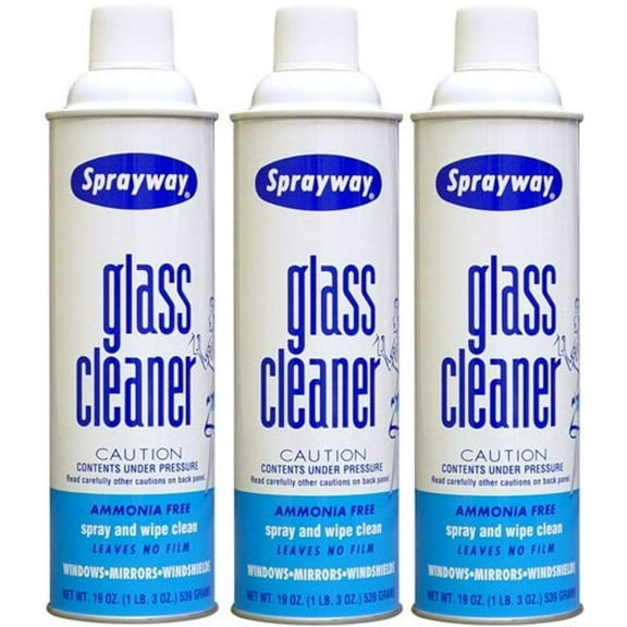 CRL S50 Glass Cleaner Spray Can - Fresh Scent, Window Use - Pack of 3, 1.19 lb