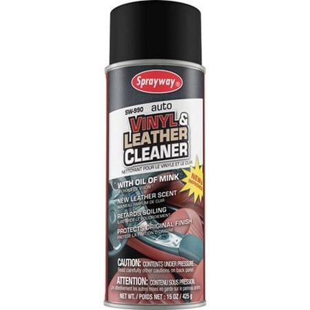 Sprayway SW-990 Vinyl and Leather Cleaner for Cars, 16 oz.