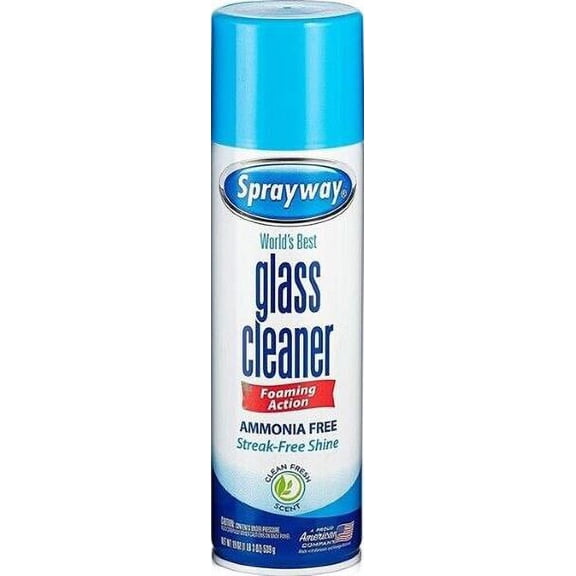 Sprayway SW050R 19 oz Can of Foaming Action Glass Cleaner Aerosol Spray