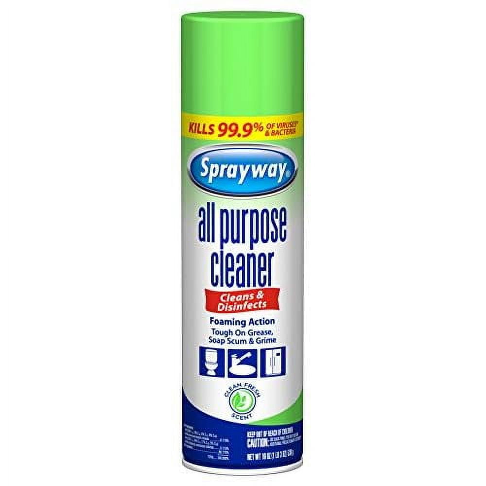 Sprayway SW5002R All Purpose Disinfectant Cleaner, Foaming Action, 19