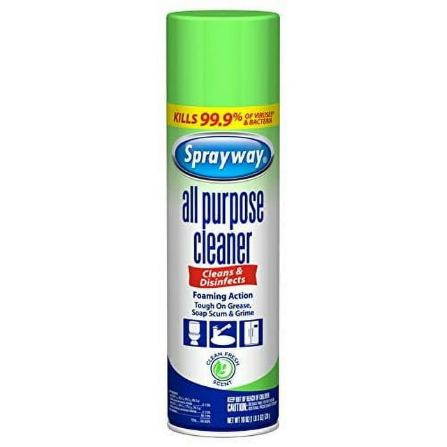 Sprayway SW5002R All Purpose Disinfectant Cleaner, Foaming Action, 19