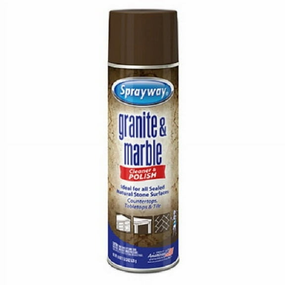 Sprayway SW702R 19 oz Aerosol Can Of Granite & Marble Cleaner & Polish - Quantity of 3