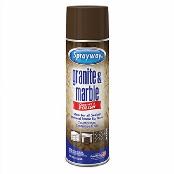 Sprayway SW702R 19 oz Aerosol Can Of Granite & Marble Cleaner & Polish - Quantity of 3