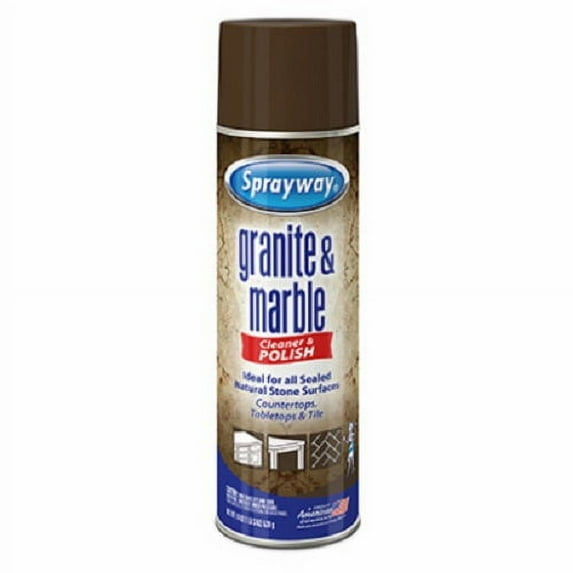 Sprayway SW702R 19 oz Aerosol Can Of Granite & Marble Cleaner & Polish - Quantity of 4