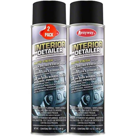 Sprayway SW780 Interior Detailer, 12 oz (2 Pack)