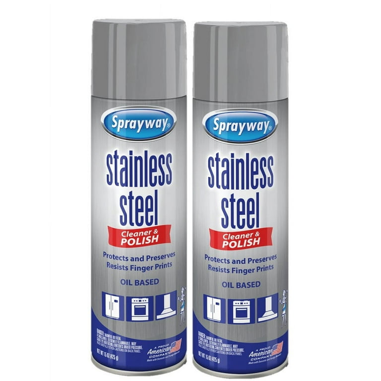 Sprayway Stainless Steel Cleaner and Polish 15 ounce