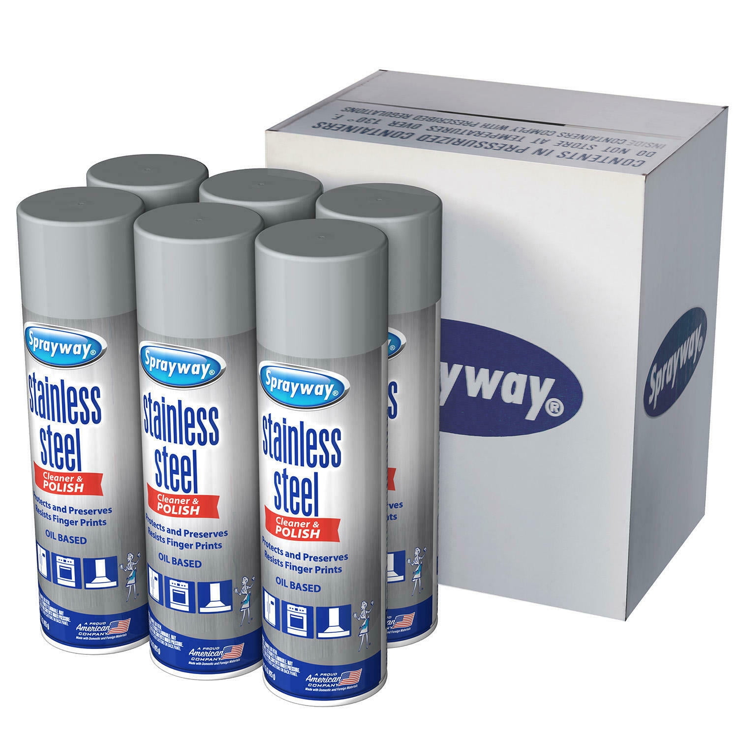 Sprayway® Stainless Steel Polish & Cleaner-15 oz