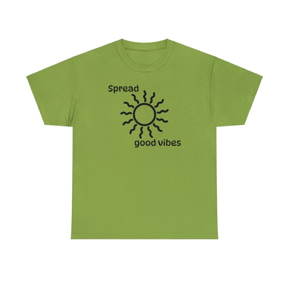 Spread Good Vibes Sun Unisex Heavy Cotton Tee