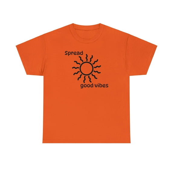 Spread Good Vibes Sun Unisex Heavy Cotton Tee