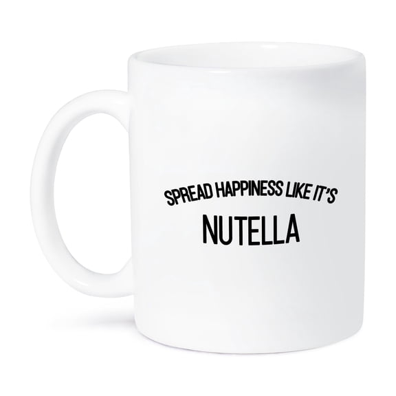 3dRose, Spread Happiness Like Its Nutella, 11oz Mug