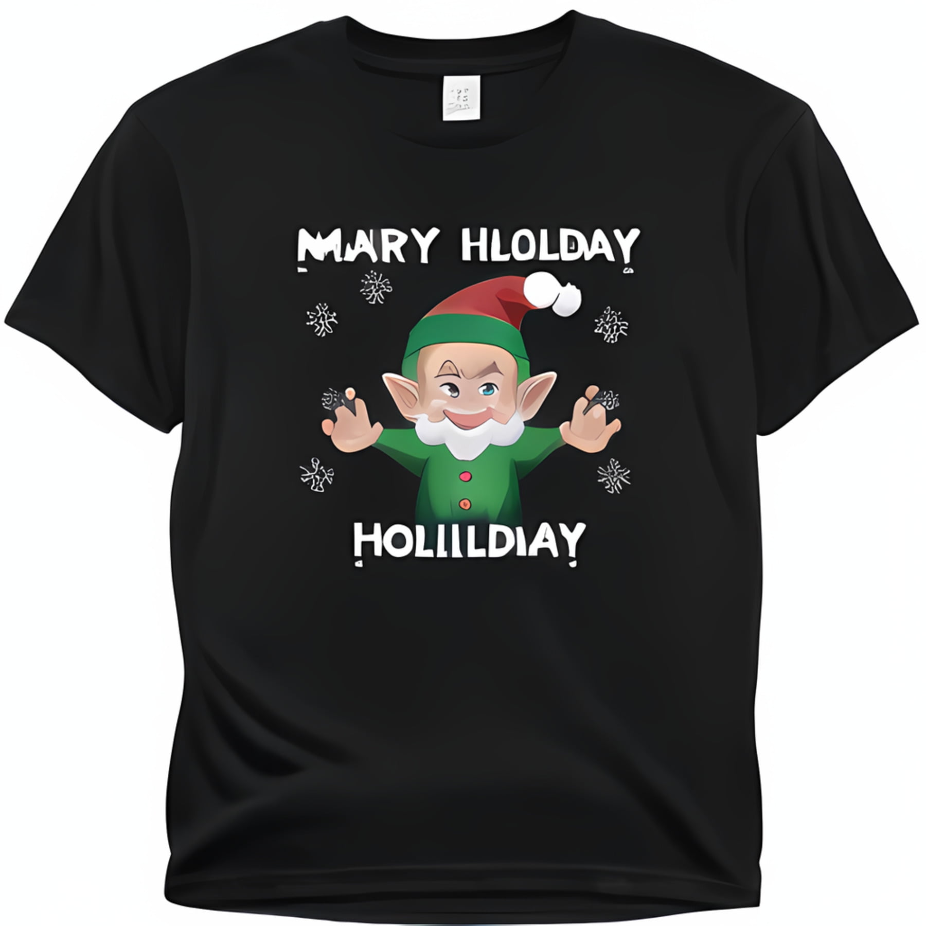 Spread Holiday Cheer with Elf Design TShirt Festive Christmas TShirt