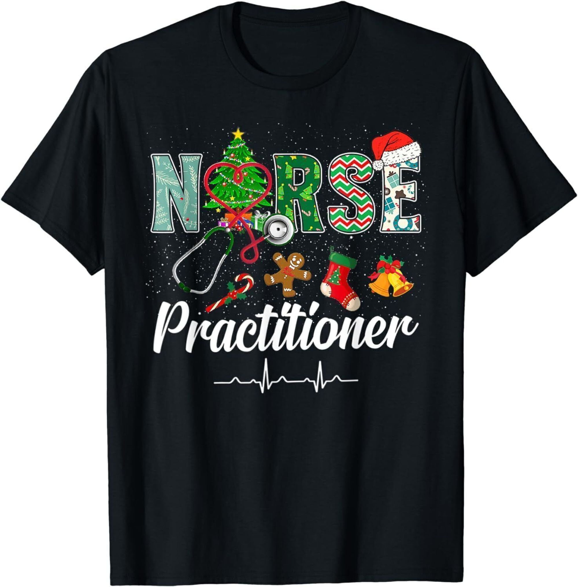 Spread Holiday Cheer with Festive Nurse Scrubs Adorable Stethoscope