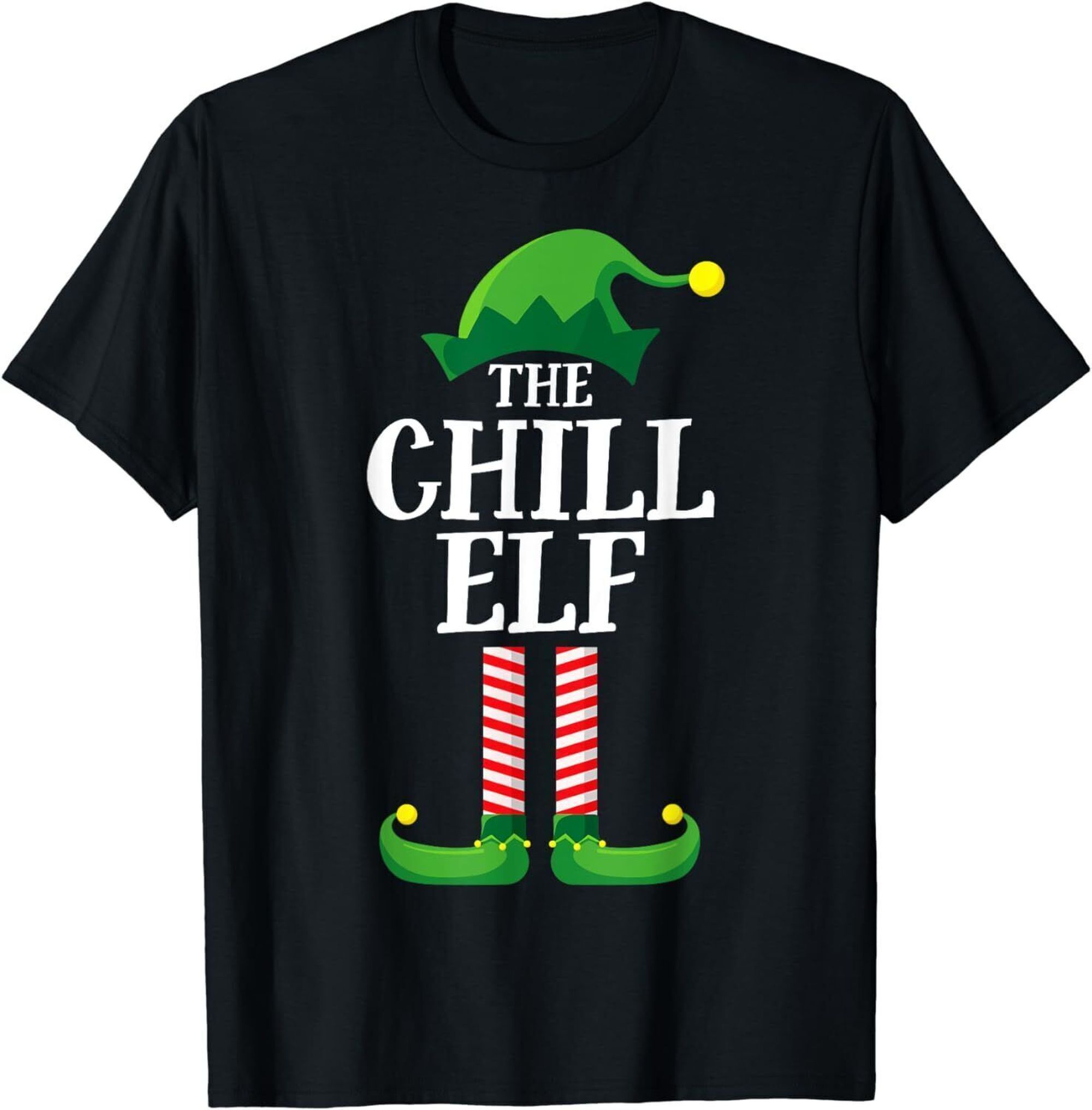 Spread Holiday Cheer With Matching Chill Elf Family Party Tees 