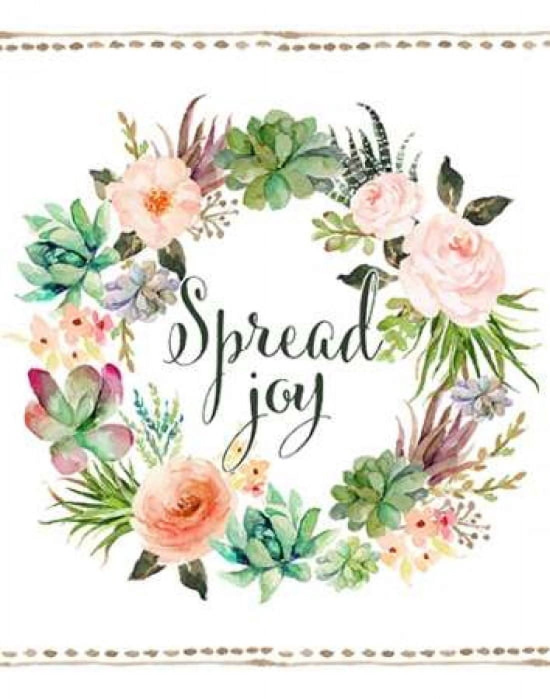 Spread Joy Wreath Canvas Art - Tara Moss (22 x 28)