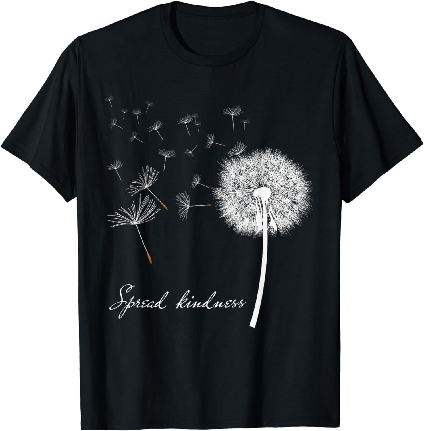 Spread Kindness Dandelion Blowing Flower Girl TShirt