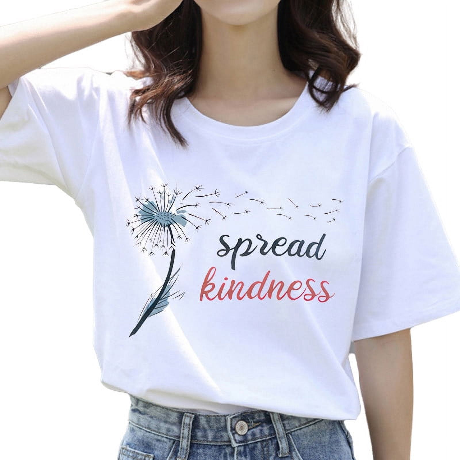 Women's "Spread Kindness" Dandelion Graphic Tank Top - Sleeveless Summer Tee, Purple, Small