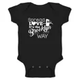 thumbnail image 1 of Spread Love Its The Brooklyn Way Baby Bodysuit Cute Baby Onesie, BABY BODYSUIT LAT 4424, 1 of 3