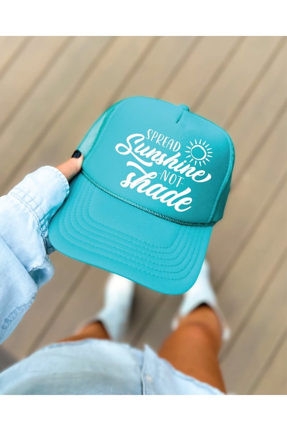 Spread Sunshine Now Shade Jade Unisex Foam Trucker Hat