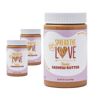 Cashew Butter, Creamy, All-Natural, Vegan, Gluten-Free, No Added Sugar, 16 oz (Pack of 3)
