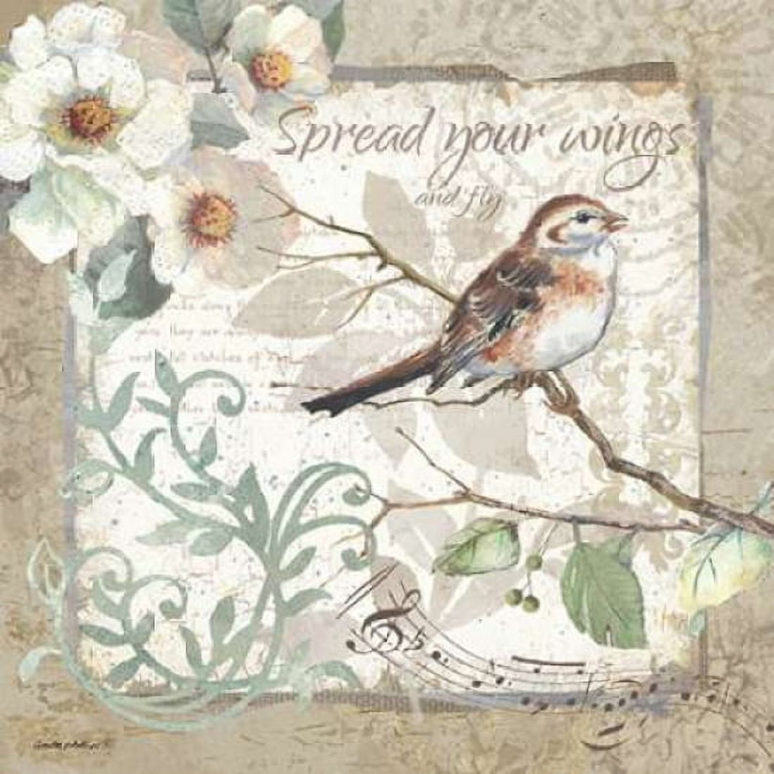 Spread Your Wings - Border Canvas Art - Anita Phillips (24 x 24)