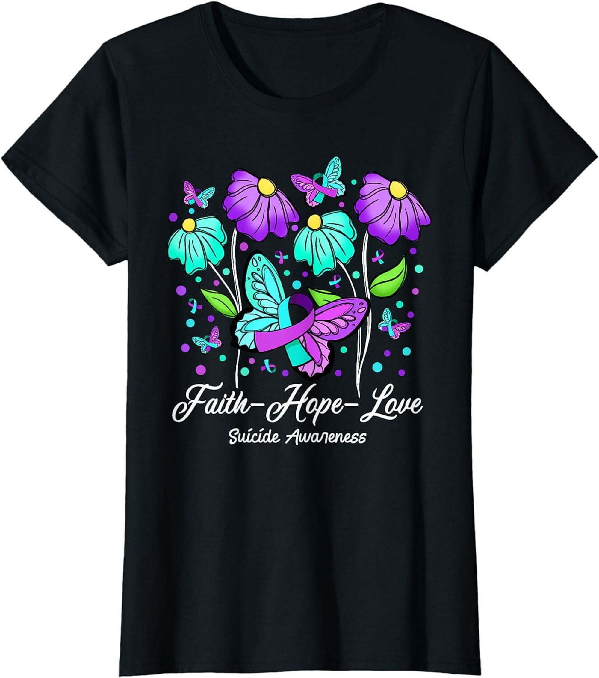 Spread Your Wings Mental Health Awareness Butterfly Tee