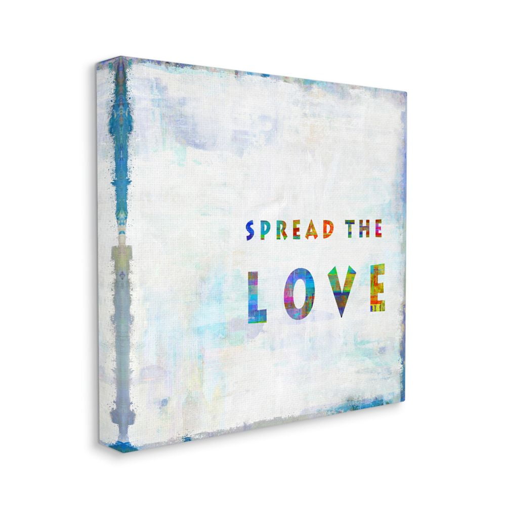 Colorful Multicolor Motivational Quote Canvas Wall Art, 17x17