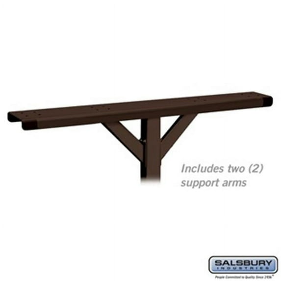 Spreader - 4 Wide with 2 Supporting Arms - for Designer Roadside Mailboxes - Bronze