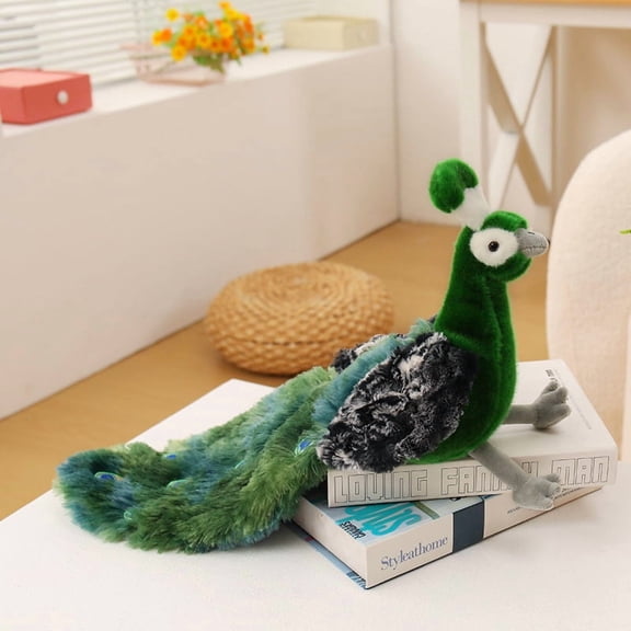 Spreading Peacock Tail Plush Toy – Simulation Open-Tail Peacock Stuffed Doll, High-Quality Soft Plush for Home Decor & Couple Gift