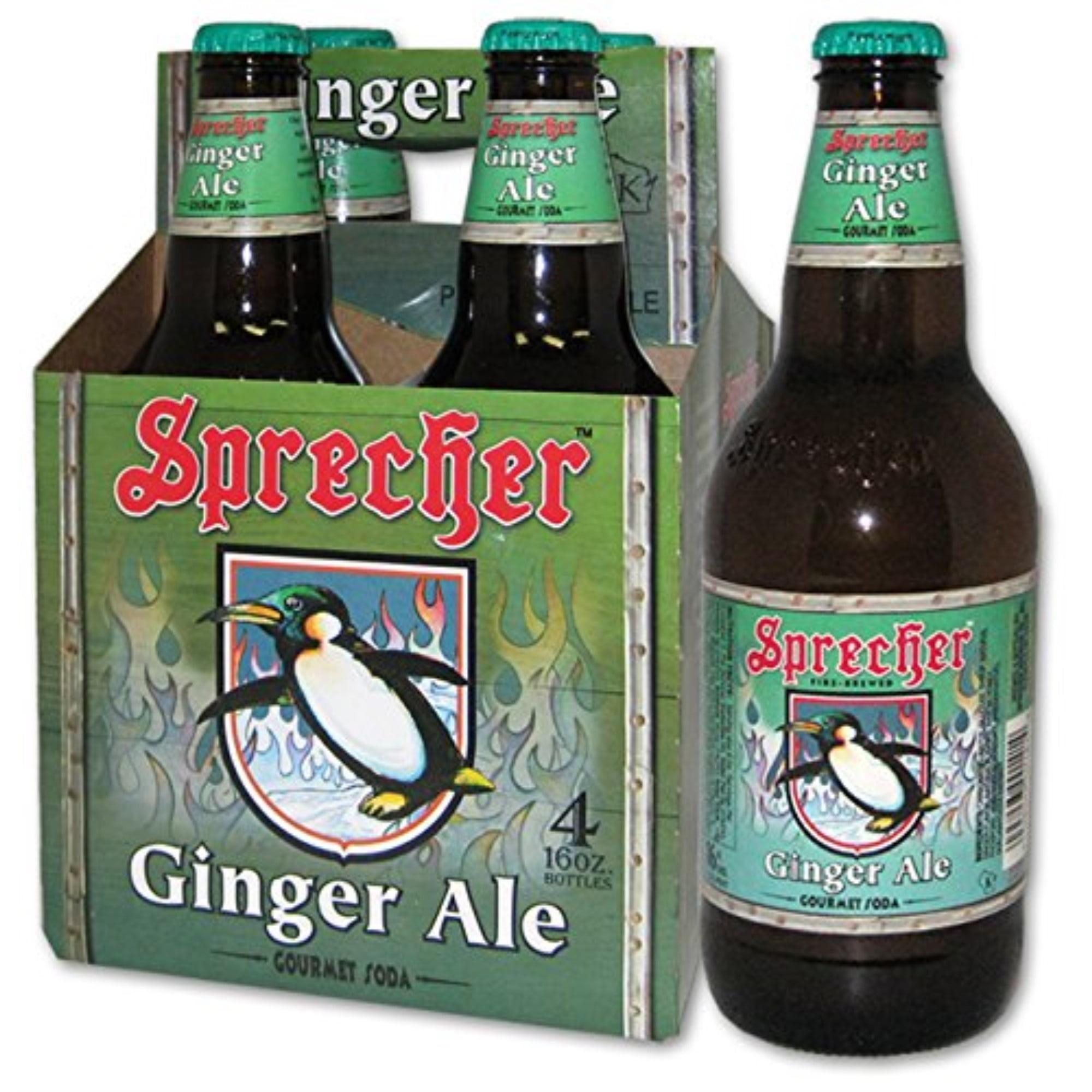 Sprecher Brewing, Ginger Ale Soda 4 Pack,