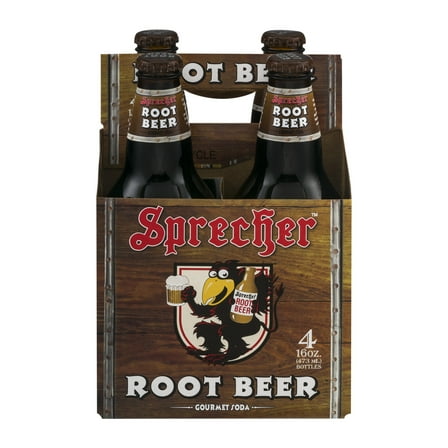 Sprecher Gluten-Free Root Beer Gourmet Soda, 16 fl. oz., 4 Count