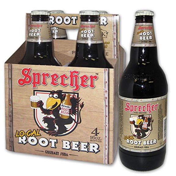 Sprecher - Root Beer Low Cal Soda 4Pk - 64 Fo, Case of 6