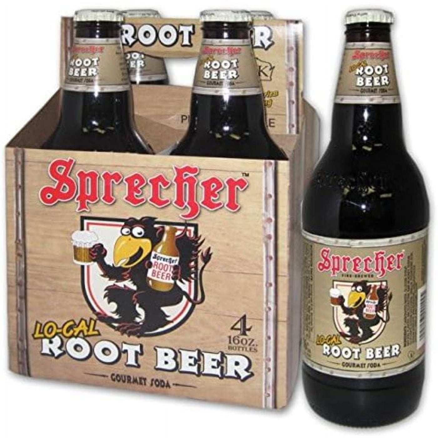 Sprecher Root Beer Soda, 16 Fl. Oz., 4 Count