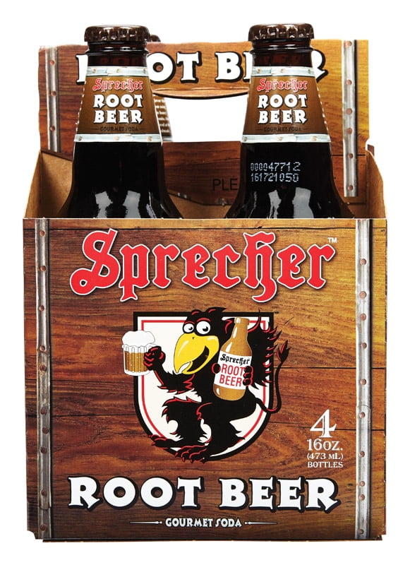 9394644 ROOTBEER SODA 16OZ Sprecher Root Beer Soda 16 oz (Pack of 24)