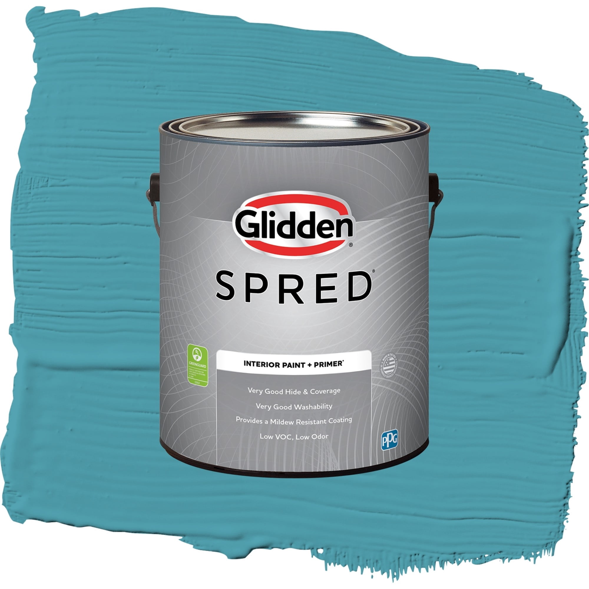 Glidden Spred Acapulco Cliffs Eggshell Interior Paint and Primer, 1 Gallon