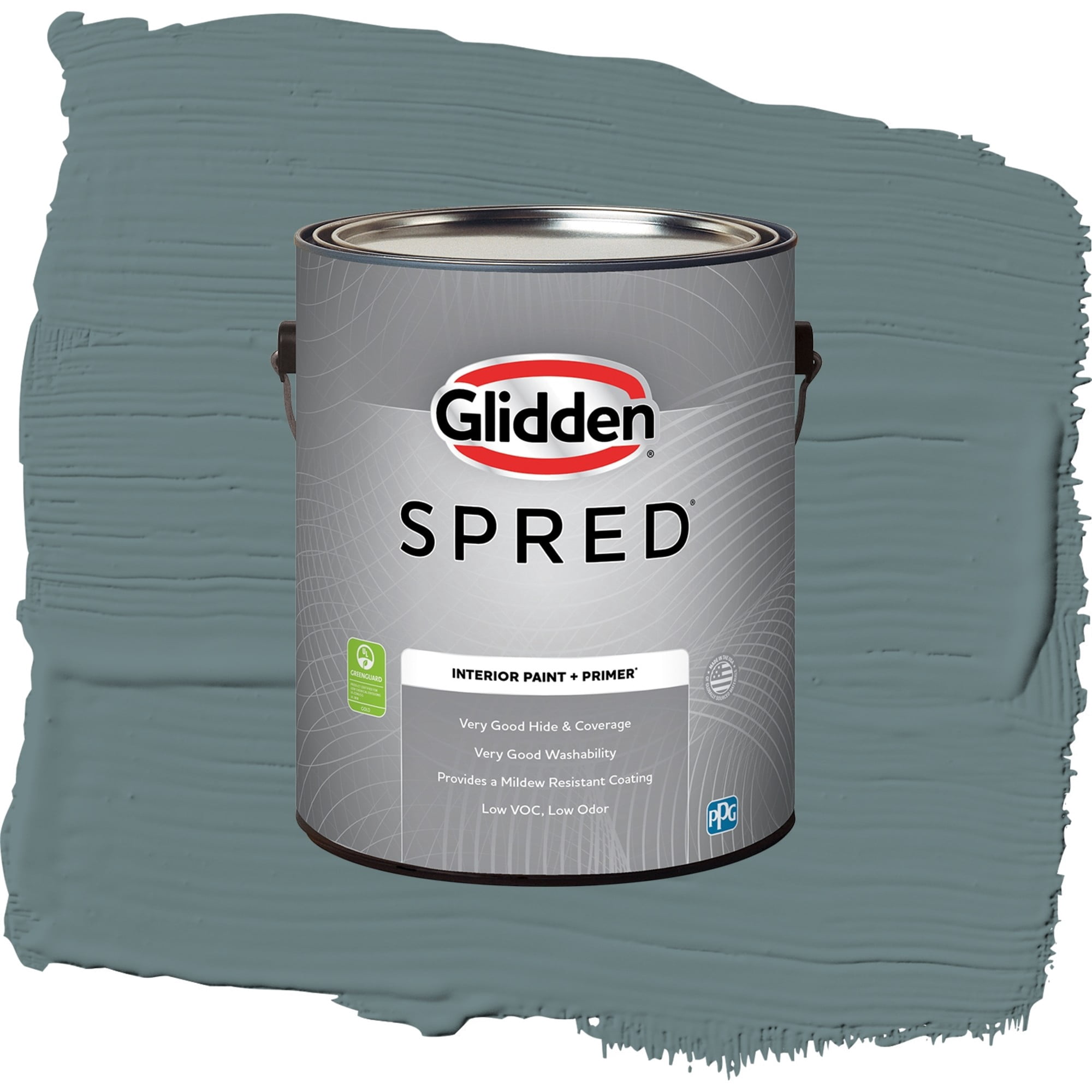 Glidden Spred Blue Blood Flat Interior Paint and Primer, 1 Gallon