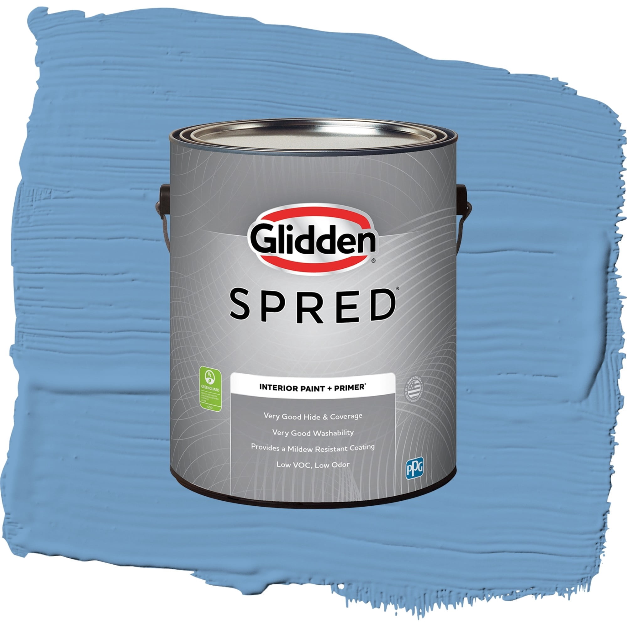 Glidden Spred Blue Promise Eggshell Interior Paint and Primer, 1 Gallon