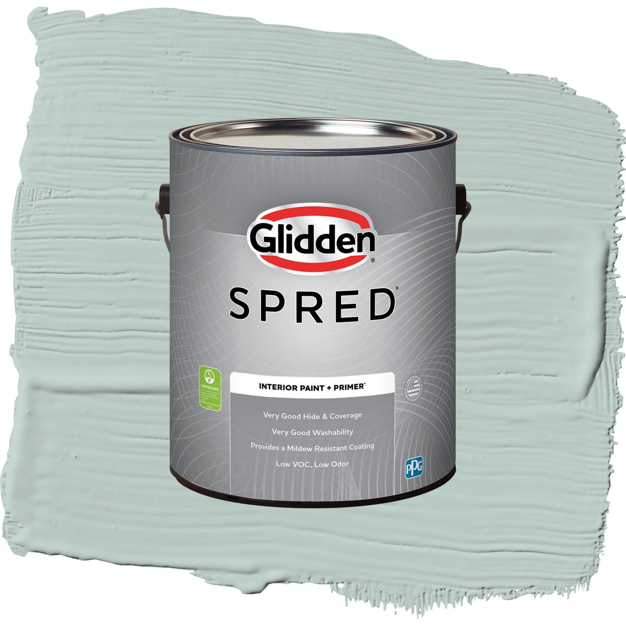 Glidden Spred Blue Shamrock Eggshell Interior Paint and Primer, 1 Gallon