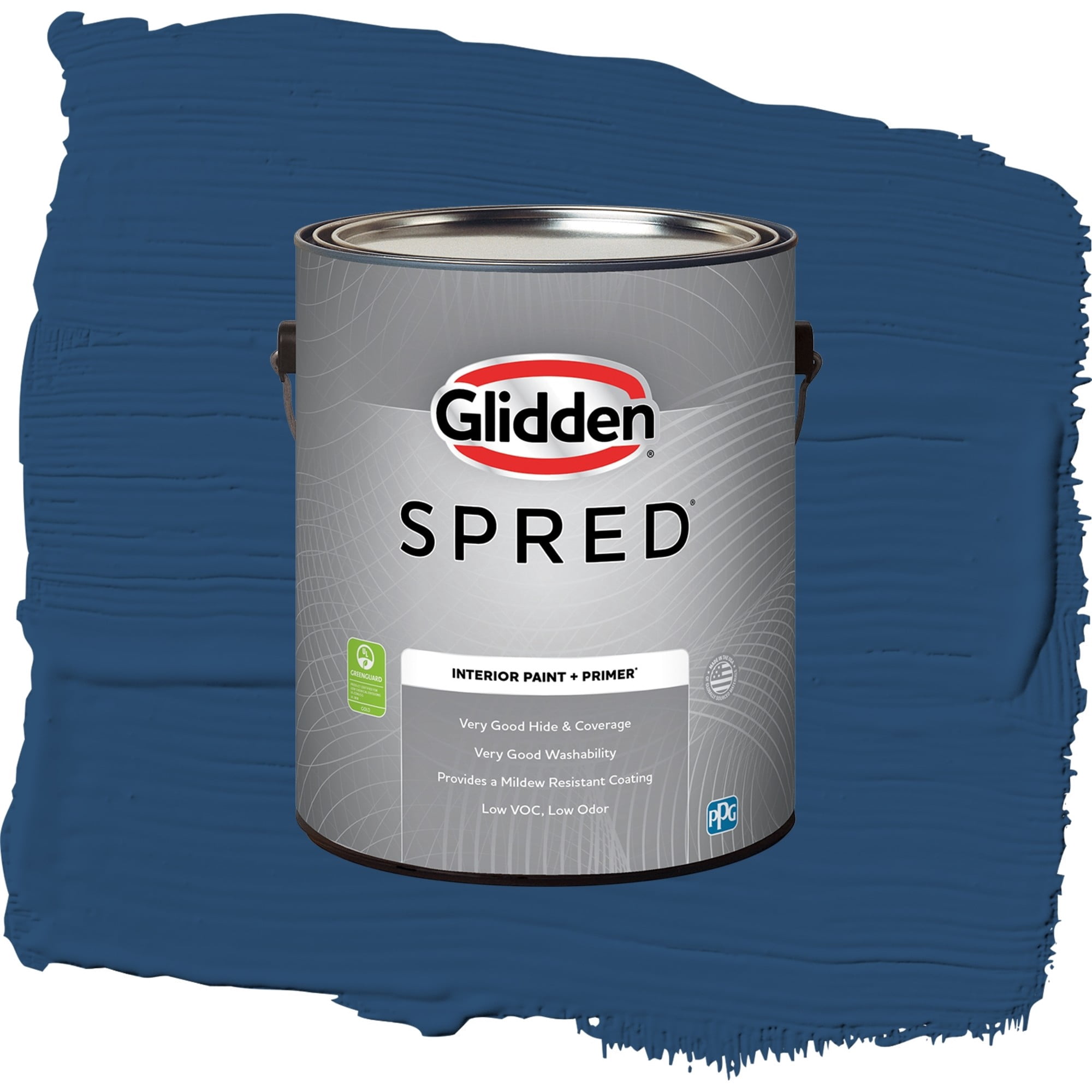 Glidden Spred Blue Tang Eggshell Interior Paint and Primer, 1 Gallon