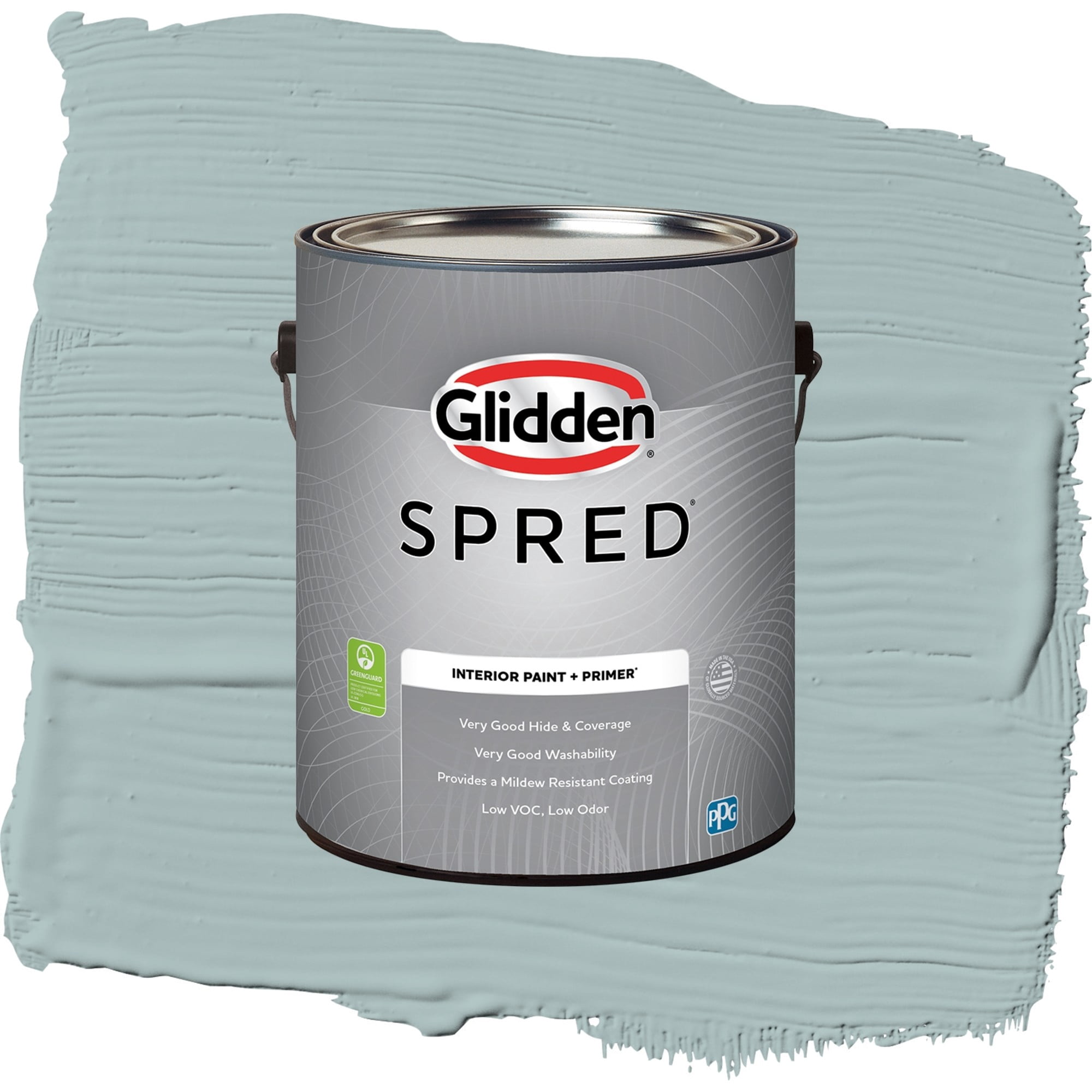 Glidden Spred Blue Willow Eggshell Interior Paint and Primer, 1 Gallon
