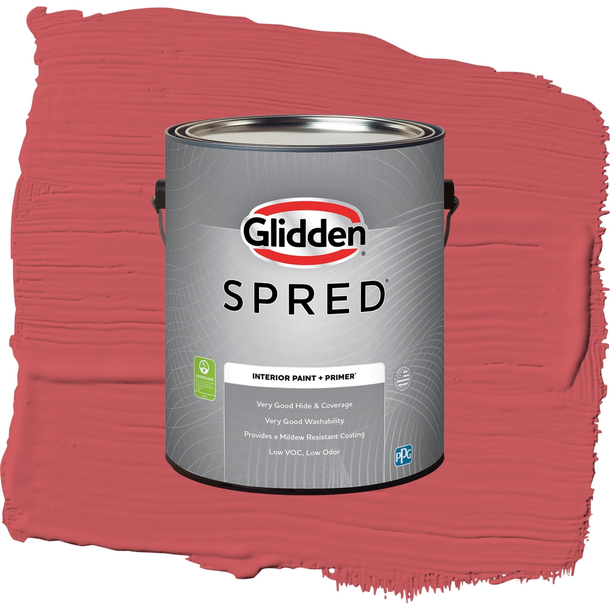 Glidden Spred Bonfire Flat Interior Paint and Primer, 1 Gallon