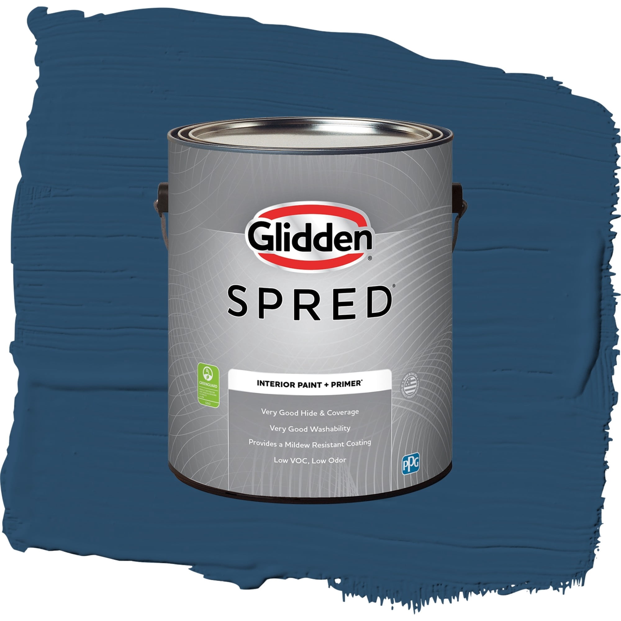 Glidden Spred Celestial Blue Flat Interior Paint and Primer, 1 Gallon