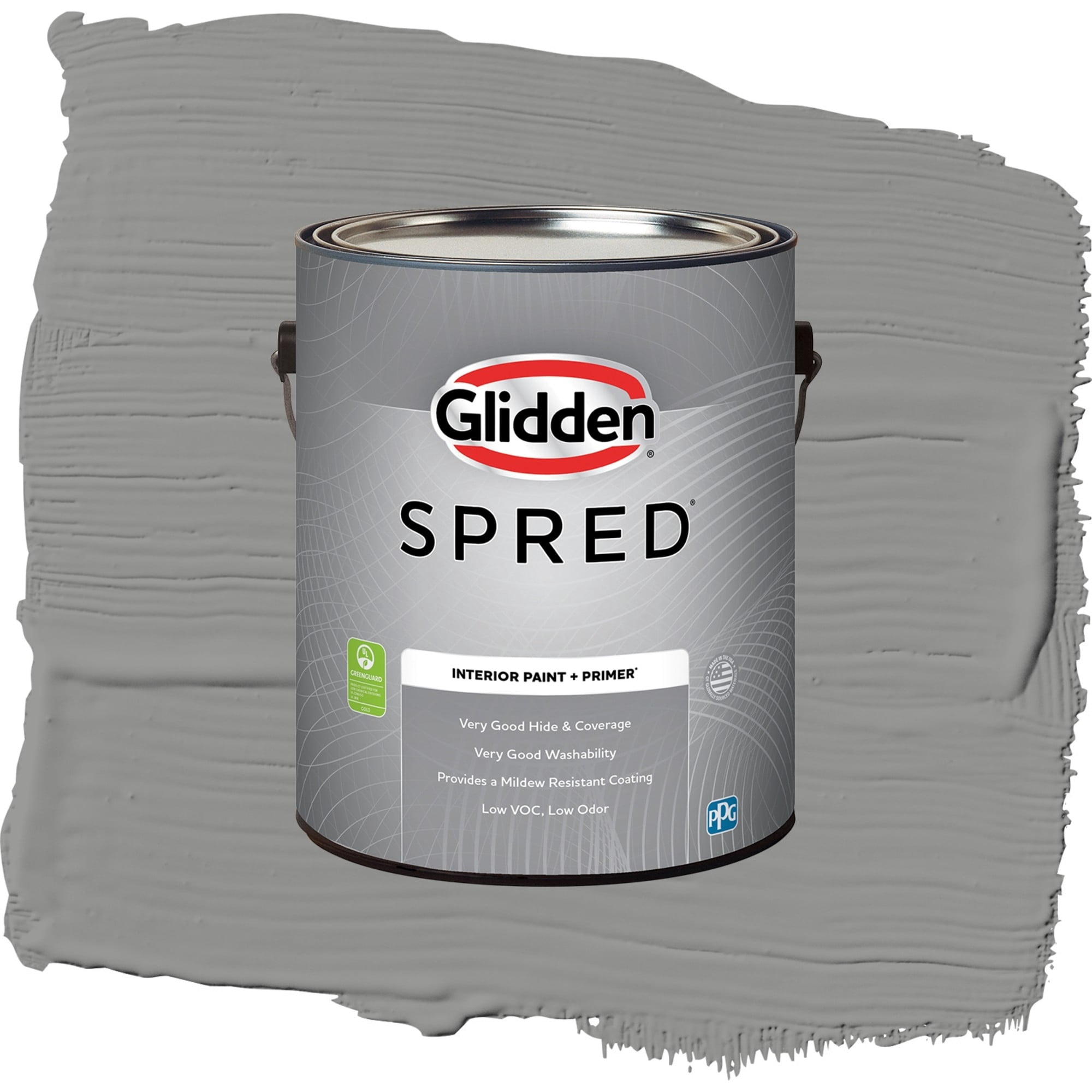 Glidden Spred Cloudy Slate Eggshell Interior Paint and Primer, 1 Gallon