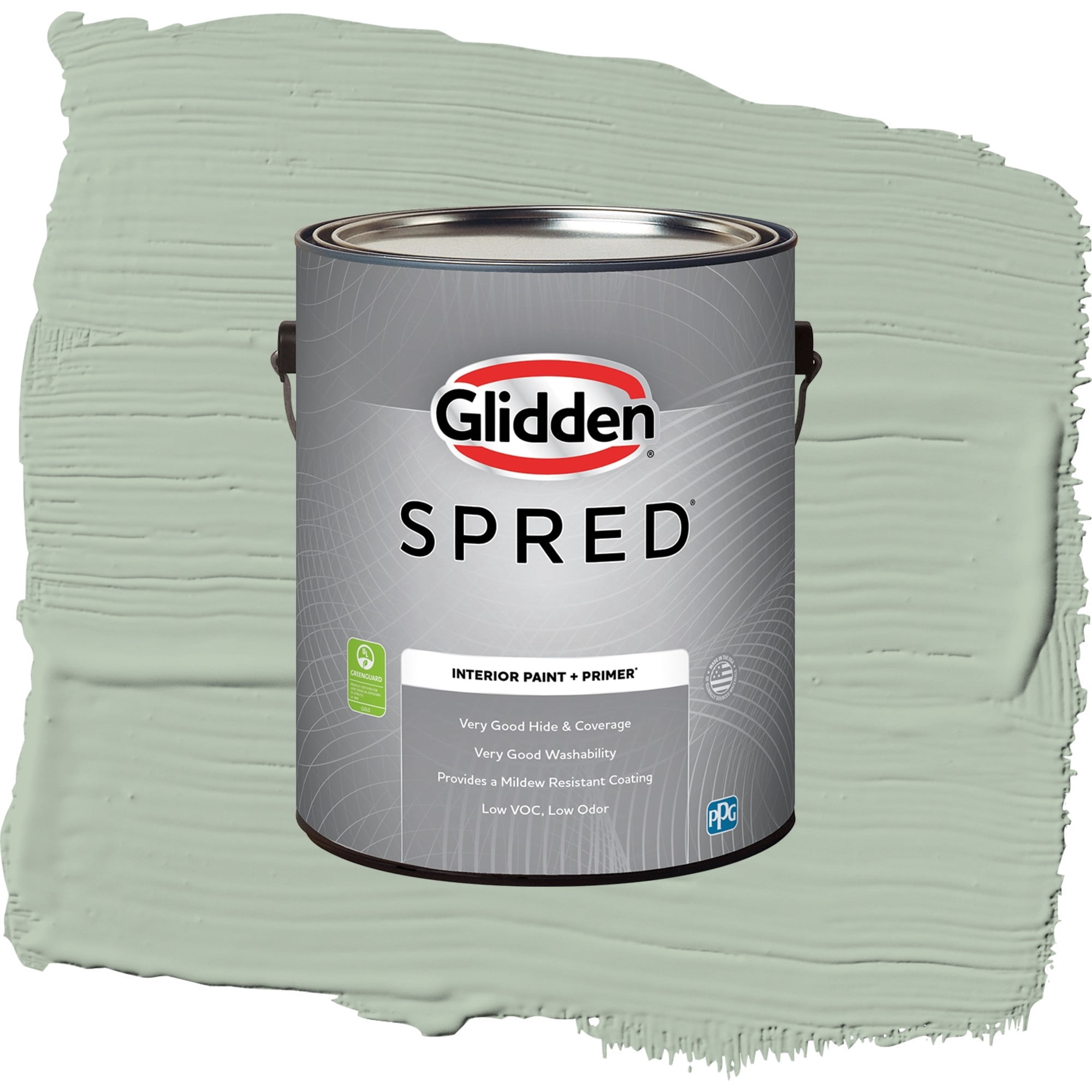 Glidden Spred Coastal Crush Semi Gloss Interior Paint and Primer, 1 Gallon