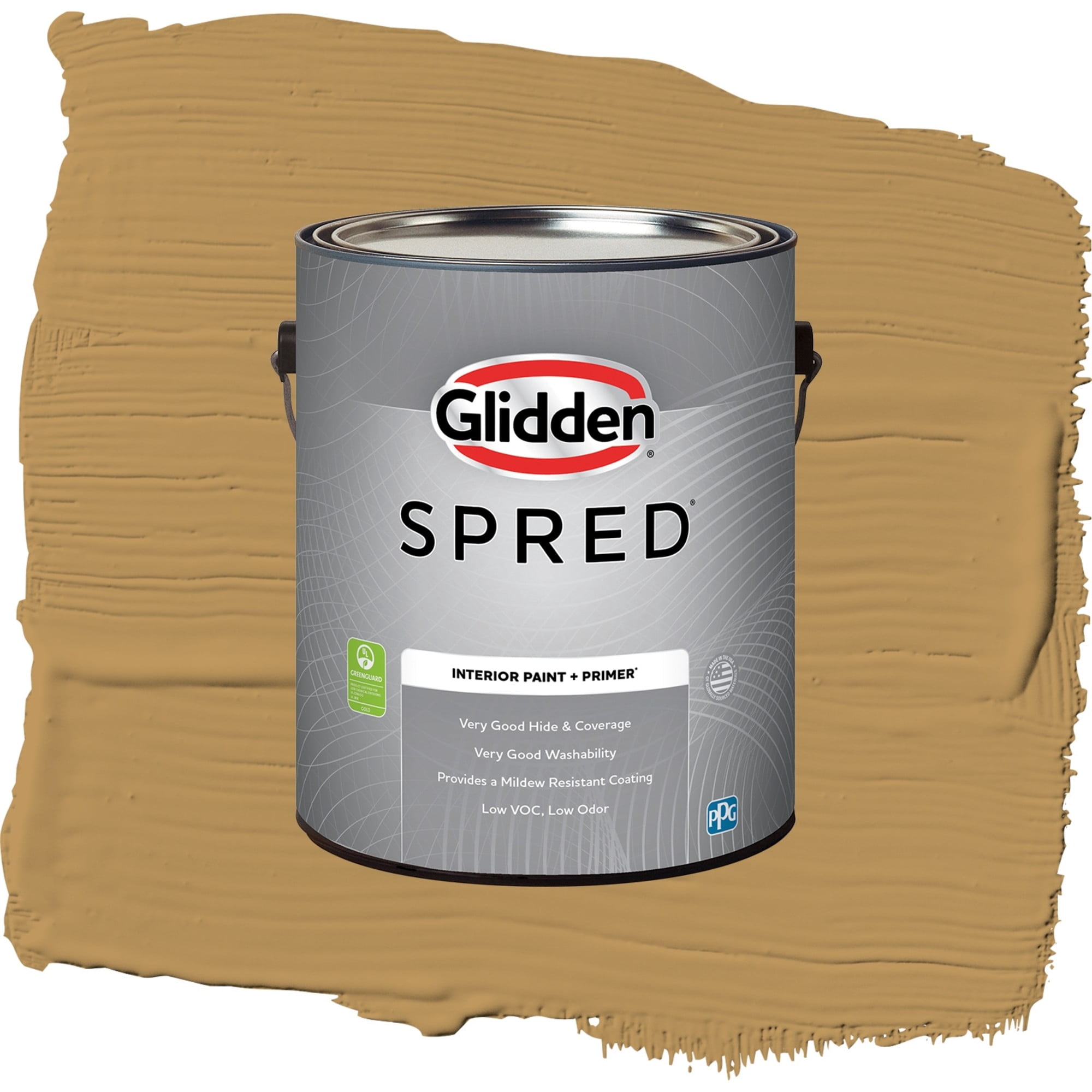 Glidden Spred Down To Earth Eggshell Interior Paint and Primer, 1 Gallon