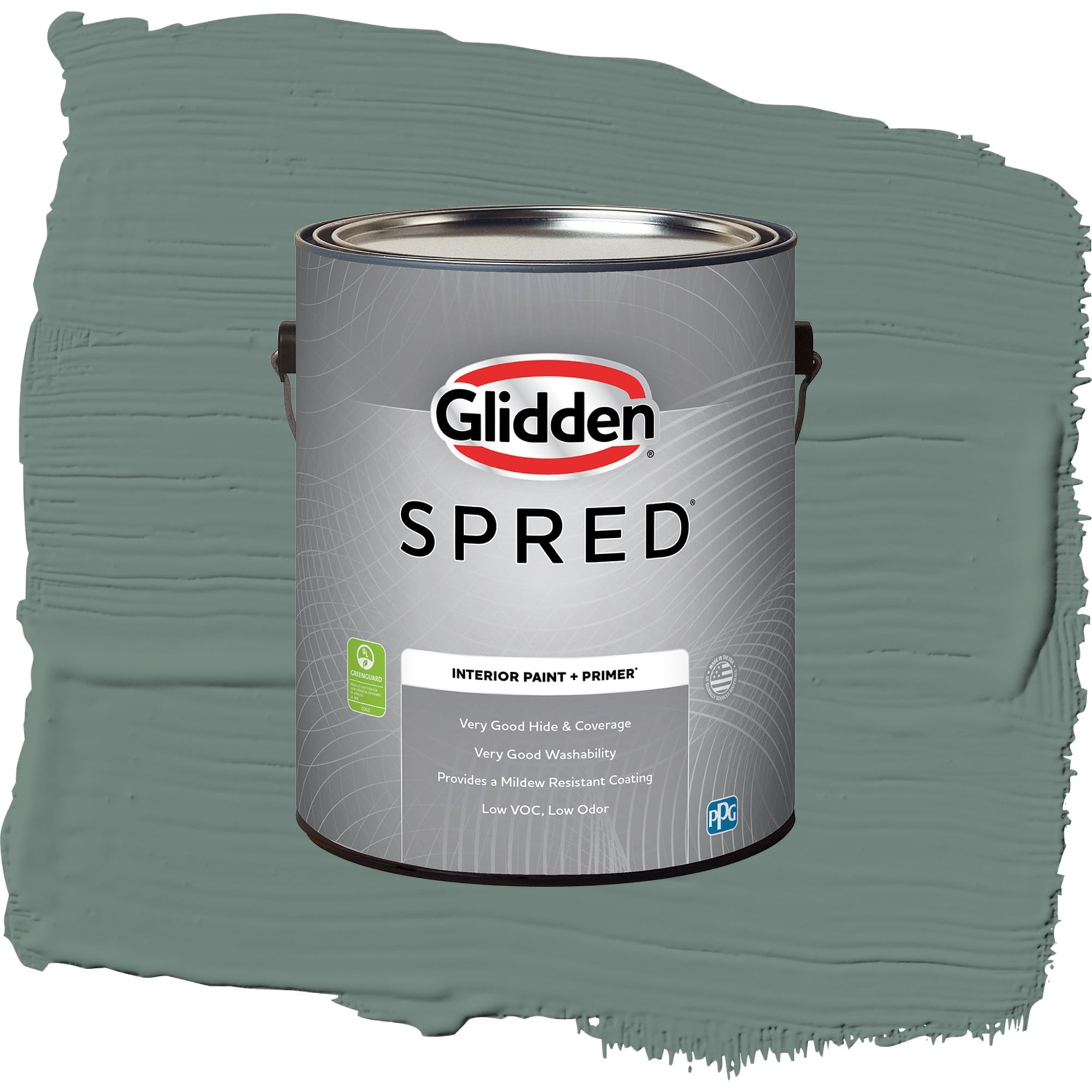 Glidden Spred Dwarf Spruce Eggshell Interior Paint and Primer, 1 Gallon