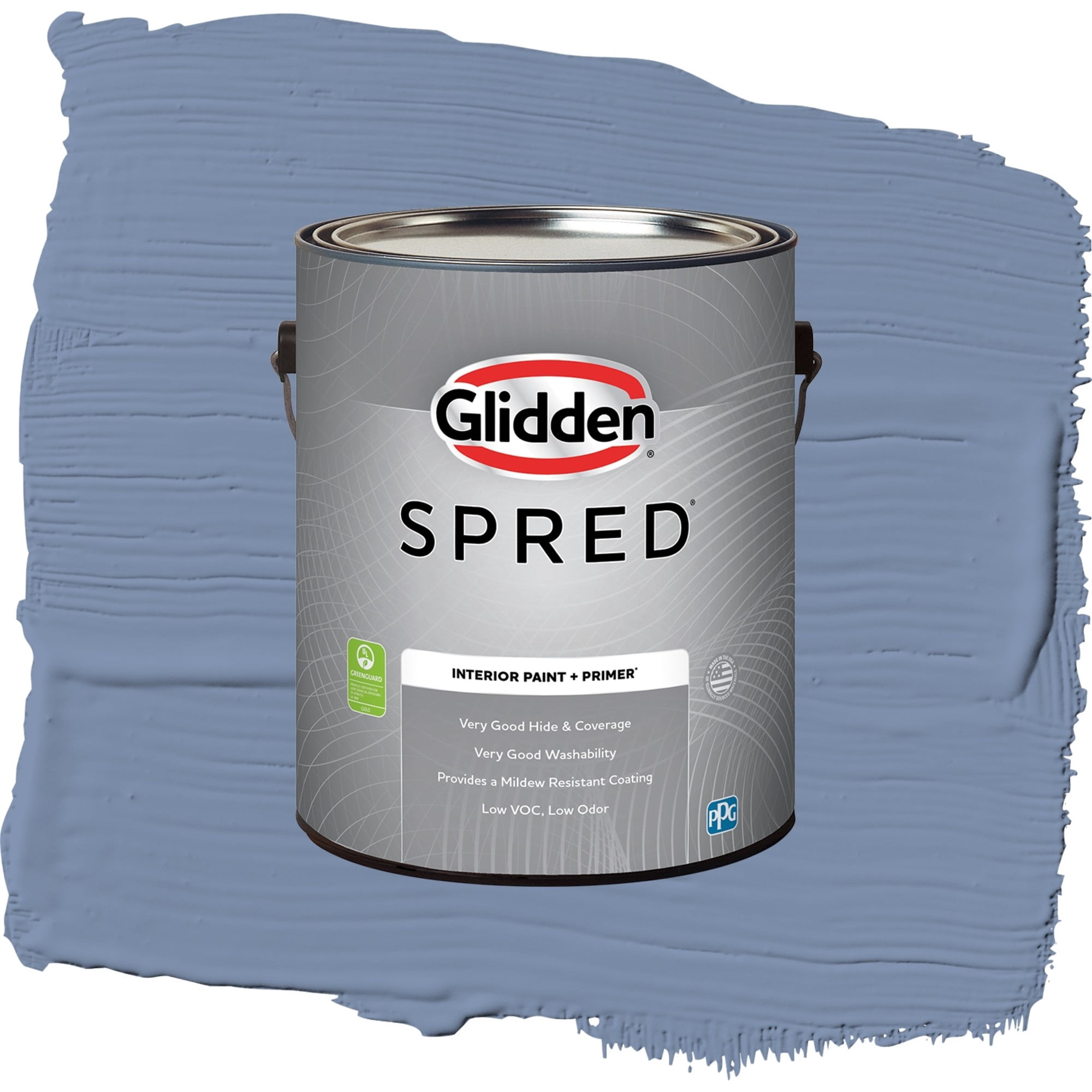 Glidden Spred Evening Hush Eggshell Interior Paint and Primer, 1 Gallon