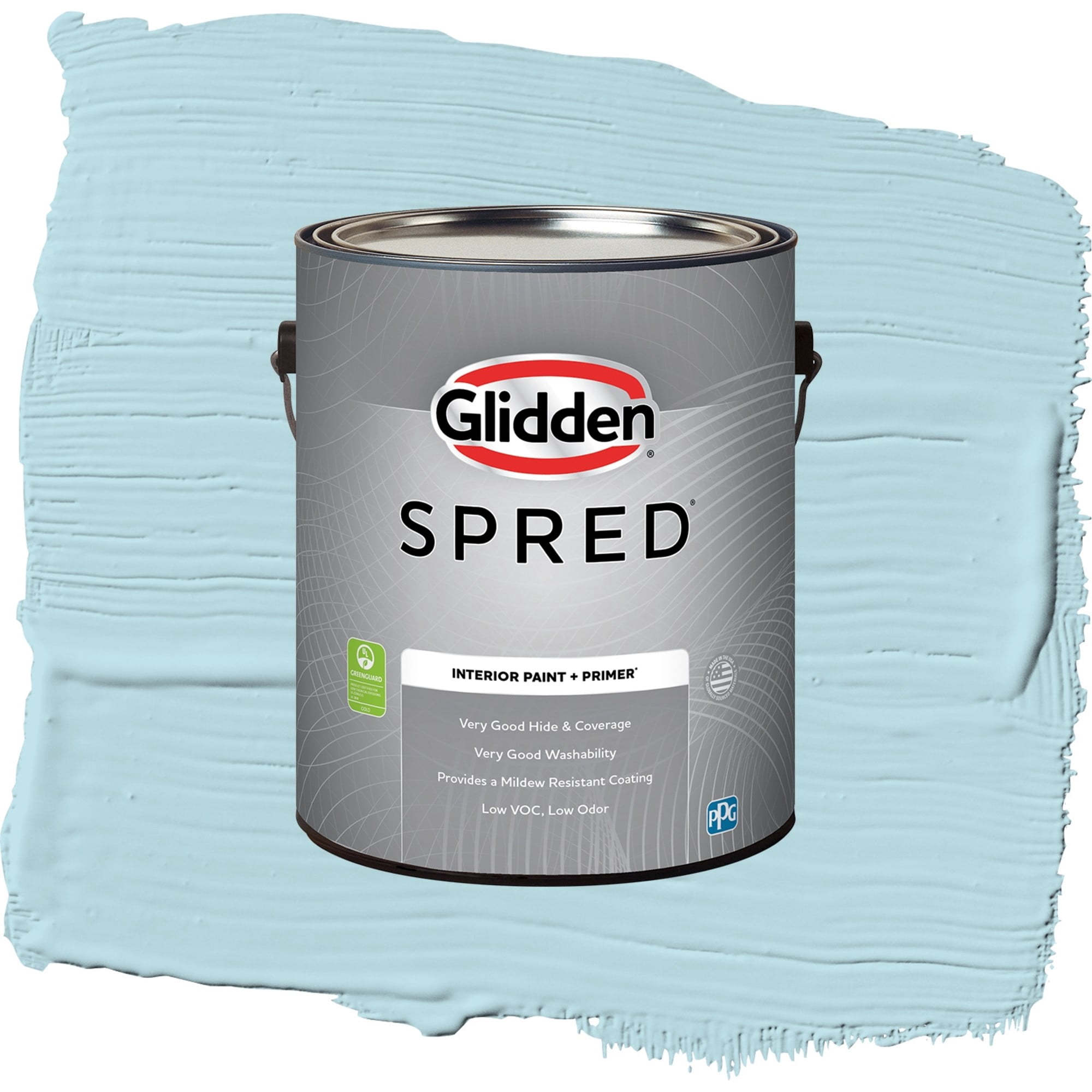 Glidden Spred Everglade Mist Semi Gloss Interior Paint and Primer, 1 Gallon